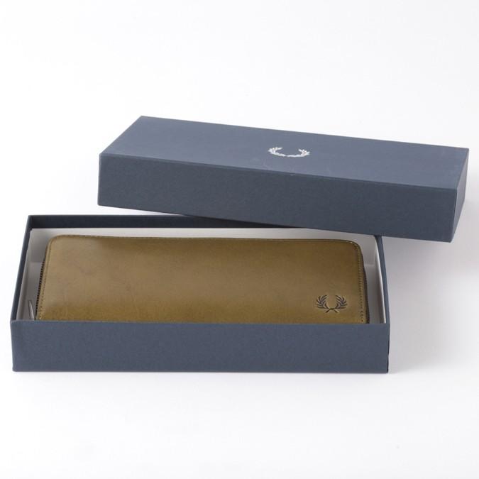 FRED PERRY（フレッドペリー） メンズ 長財布 レザーパース ラウンド