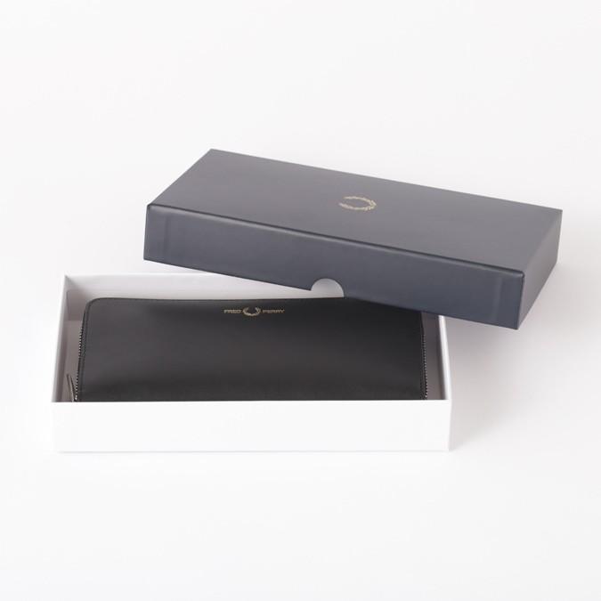 FRED PERRY（フレッドペリー） メンズ 長財布 レザーパース ラウンド