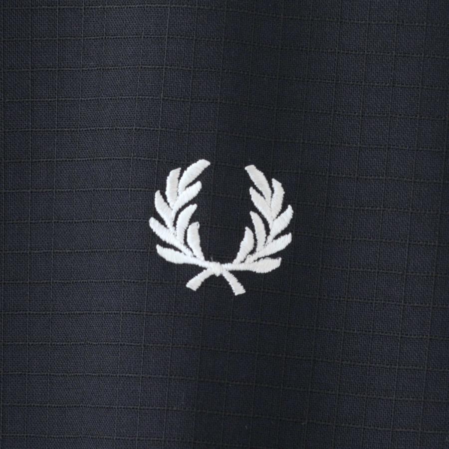 フレッドペリー 秋冬 メンズ アウター ウール ポリエステル リップストップ オーバーコート Fred Perry 2色 ネイビー カーキ 正規販売店 ギフト｜ukclozest｜13