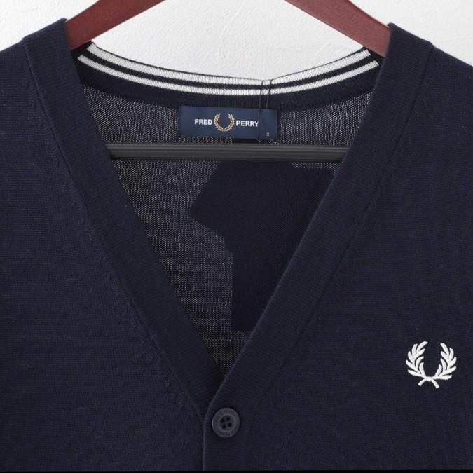 FRED PERRY（フレッドペリー） メンズ カーディガン メリノウール