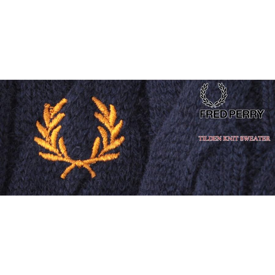 フレッドペリー　Ｖネックチルデンニット FRED PERRY - 【フレッドペリー】モノトーン Vネック チルデン