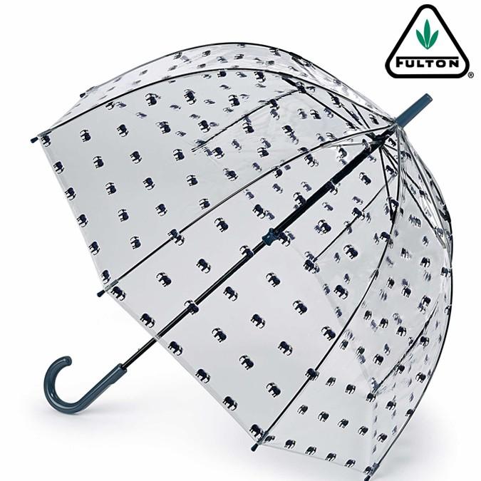 世界的に有名な Fulton フルトン 黒白 ビニール傘 長傘 バードケージ 傘 Alrc Asia