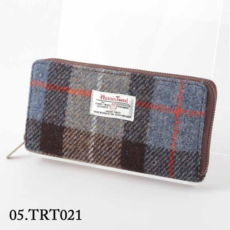 HARRIS TWEED（ハリスツイード） 100% 長財布 ラウンドファスナー