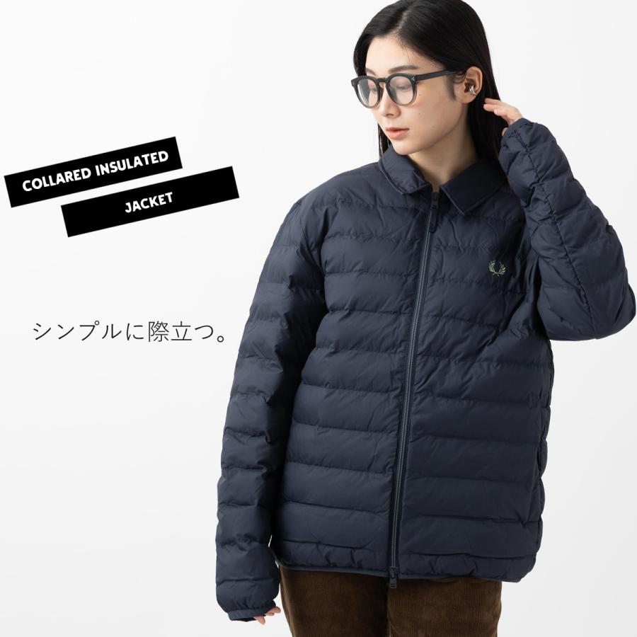 FRED PERRY（フレッドペリー） パデッドジャケット 中綿ジャケット 襟 