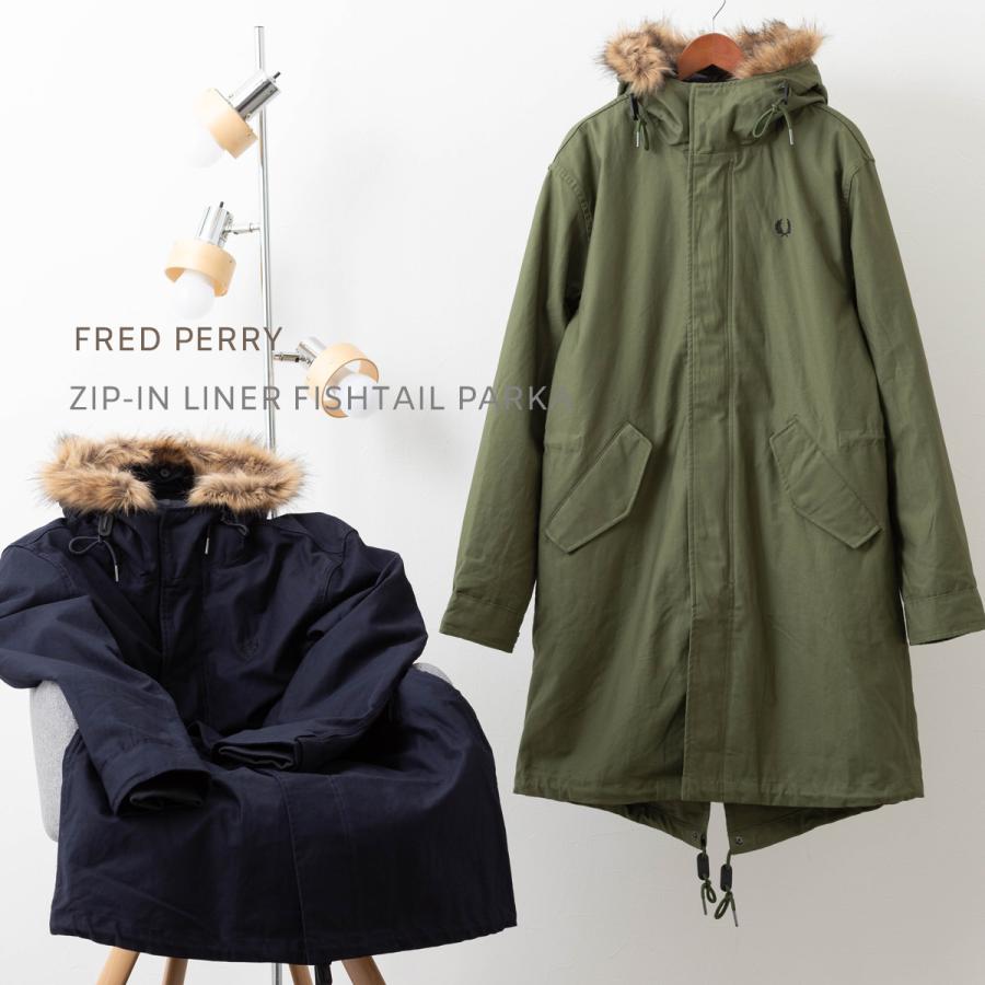 フレッドペリー メンズ モッズコート フィッシュテールパーカー ジップインライナー Fred Perry ジャケット インナー取り外し可能 2色｜ukclozest｜12