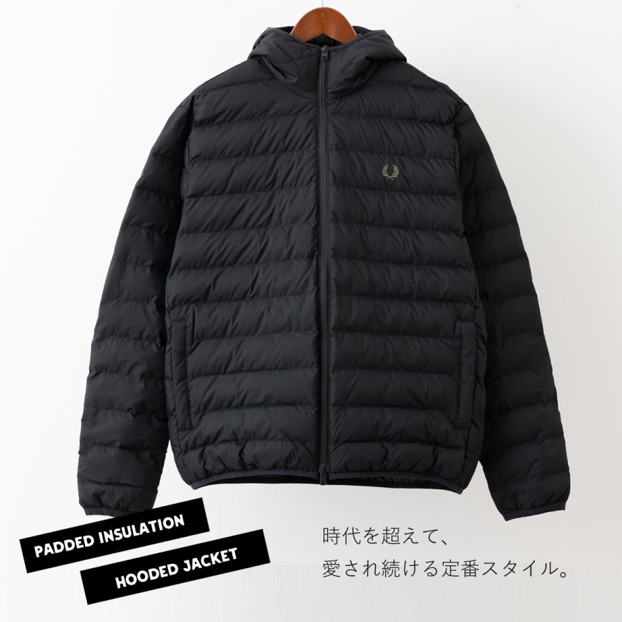 FRED PERRY（フレッドペリー） フード付きパデッドジャケット 中綿