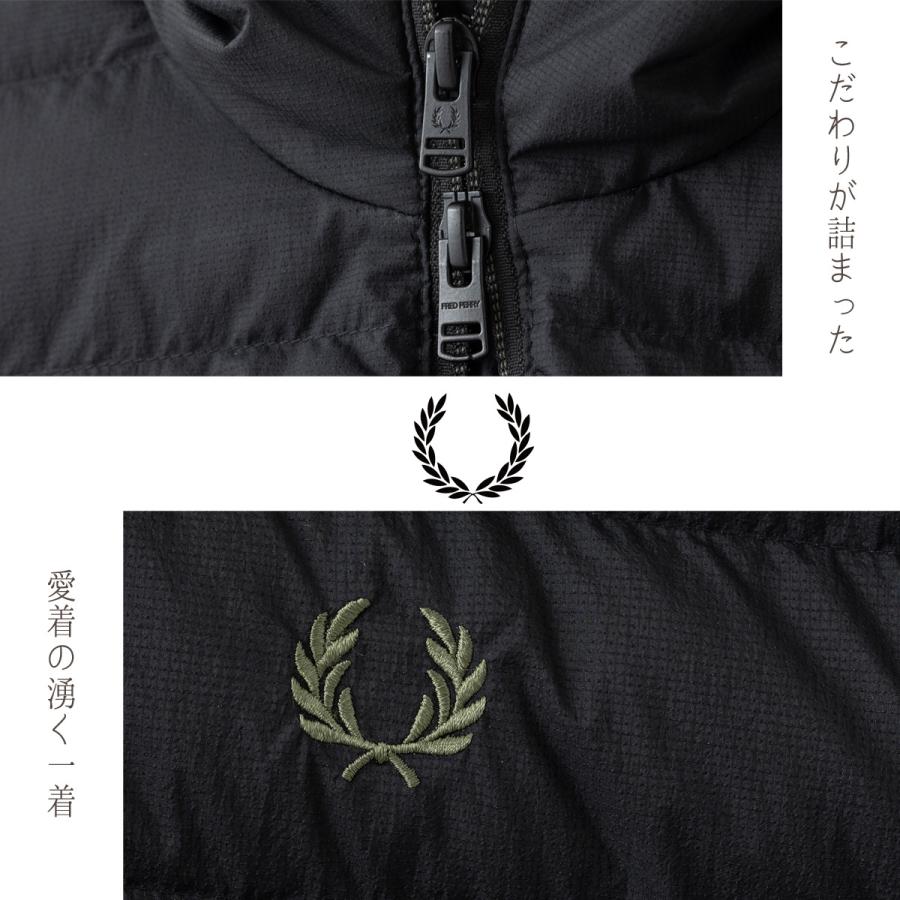 FRED PERRY（フレッドペリー） フード付きパデッドジャケット 中綿