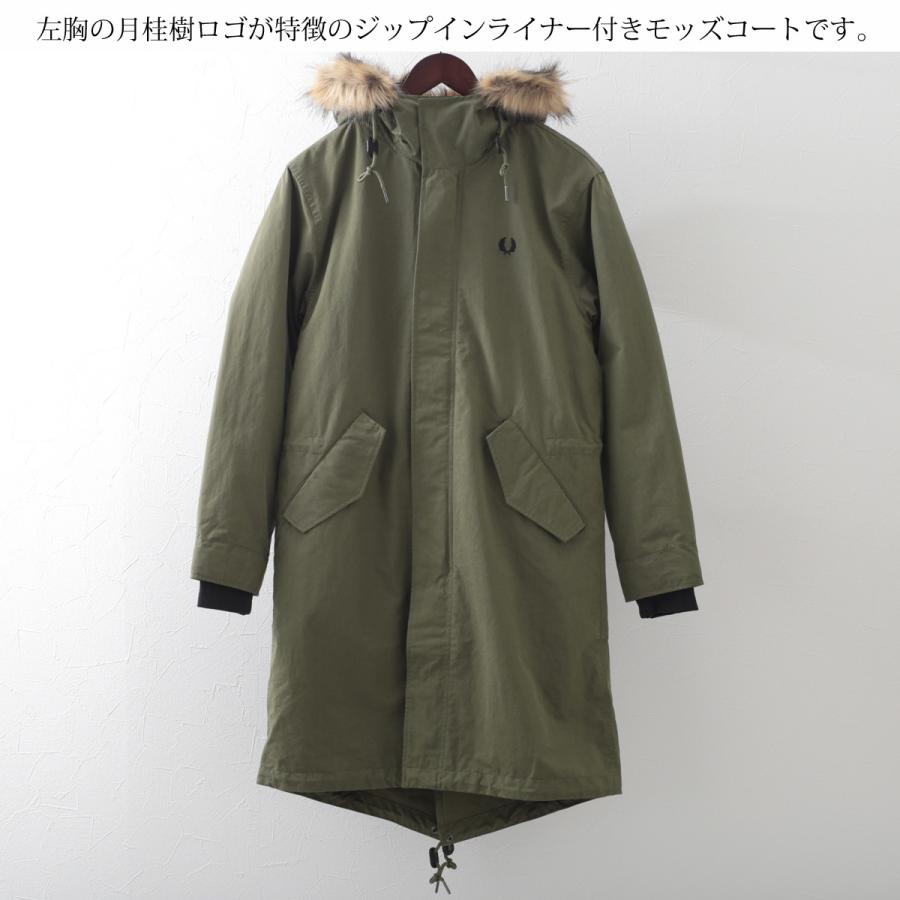 FRED PERRY モッズコート ライナー付き フィッシュテール オリーブ
