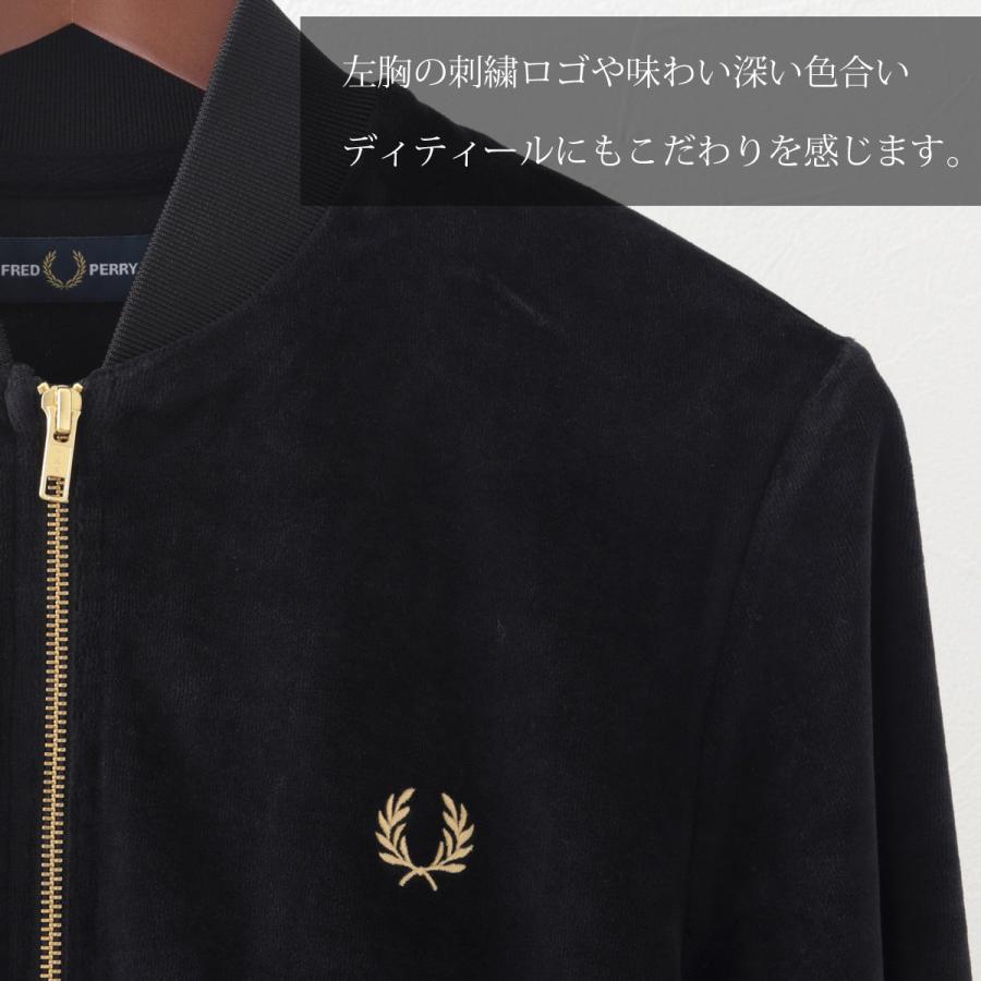 FRED PERRY フレッドペリー 秋冬 メンズ ベロア ボンバー FRED PERRY フレッドペリー 秋冬 メンズ ベロア ボンバー