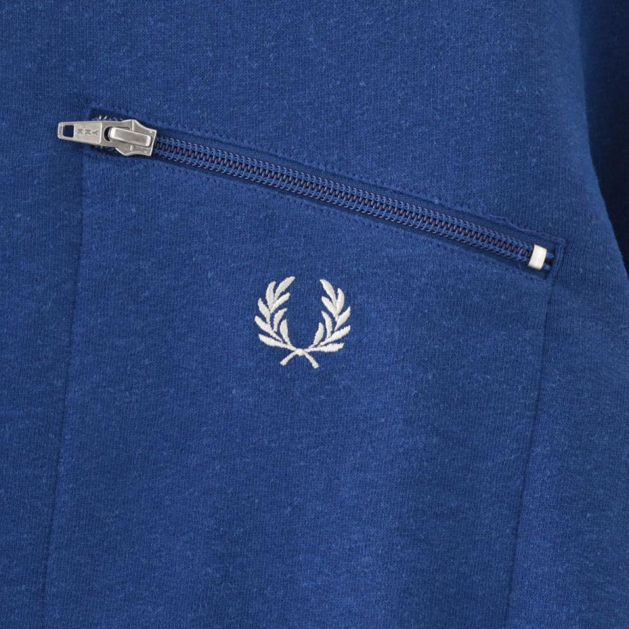 フレッドペリー 秋冬 メンズ ストライプ ネックトラックジャケット Fred Perry ブライトブルー 正規販売店 ギフト｜ukclozest｜06