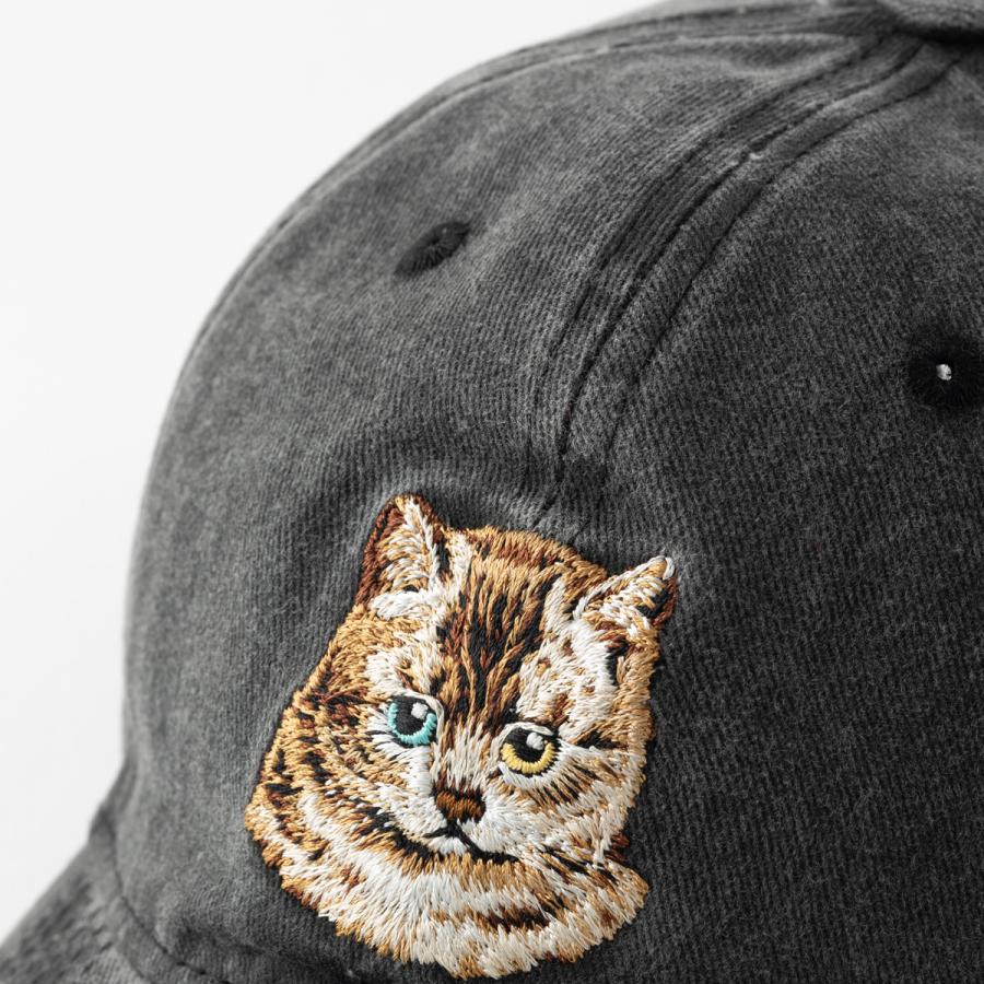 Jubilee ネコ 刺繍 キャップ アジャスター付 58cm 帽子
