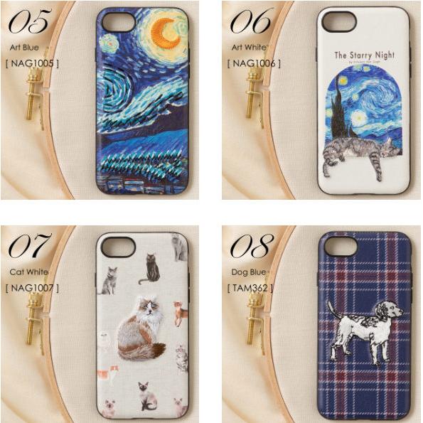 Jubilee 立体刺繍スマホケース iPhone PUレザー【6/7/8/SE/12