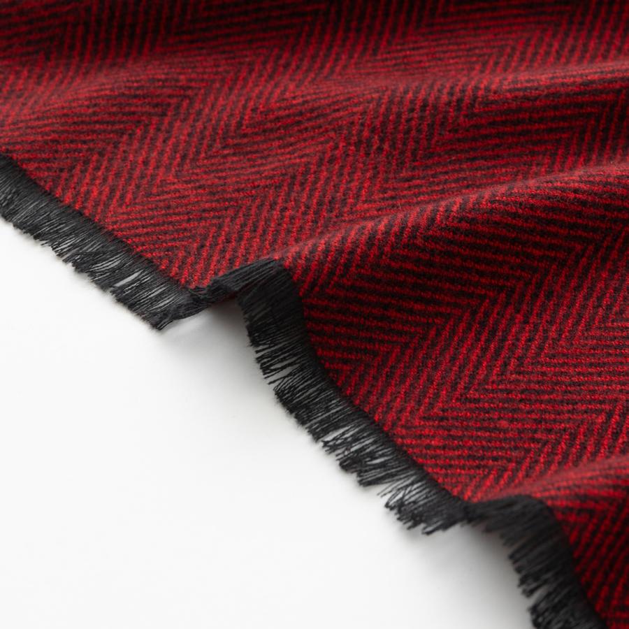 ラナウール 超大判ストール 200×65cm ヘリンボーン柄 スーパー