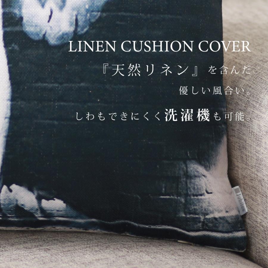 バンクシー Banksy クッションカバー Cushion Cover 北欧デザイン 45×45cm 送料無料 リネン 天然の麻で出来たハンドメイド スカルエンジェル｜ukclozest｜02