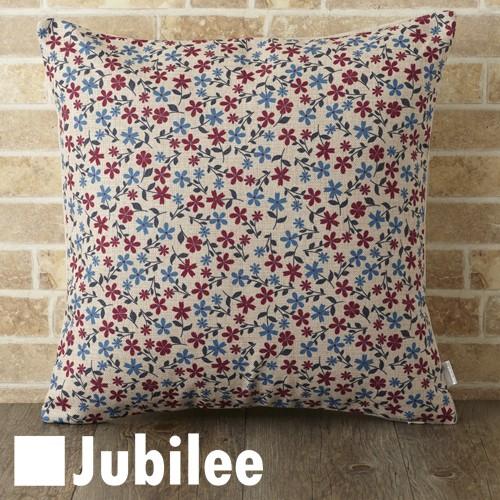 クッションカバー 45×45cm レッドブルーディジー Jubilee London