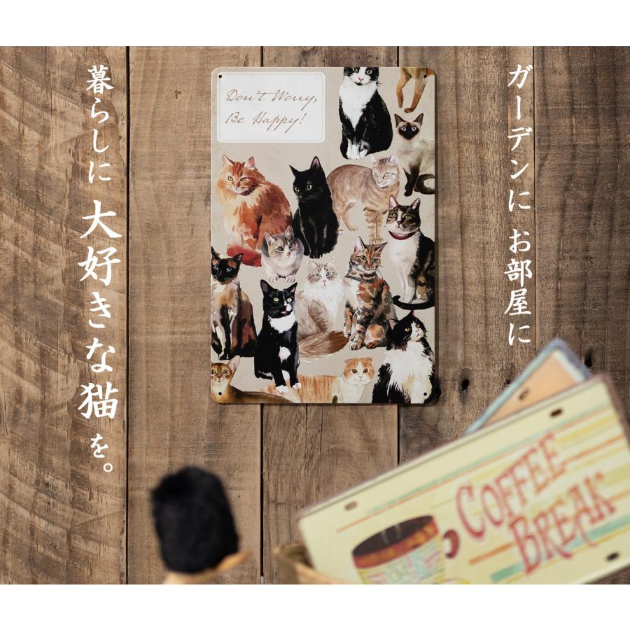 Jubilee アンティーク調 猫 デザイン レトロサイン 壁掛け Jubilee アンティーク調 猫 デザイン レトロサイン 壁掛け