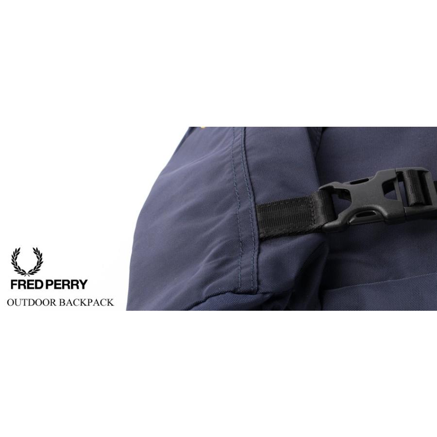 【FRED PERRY】ネイビー キャンバス リュックサック フレッドペリー FRED PERRY フレッドペリー リュック FRED PERRY