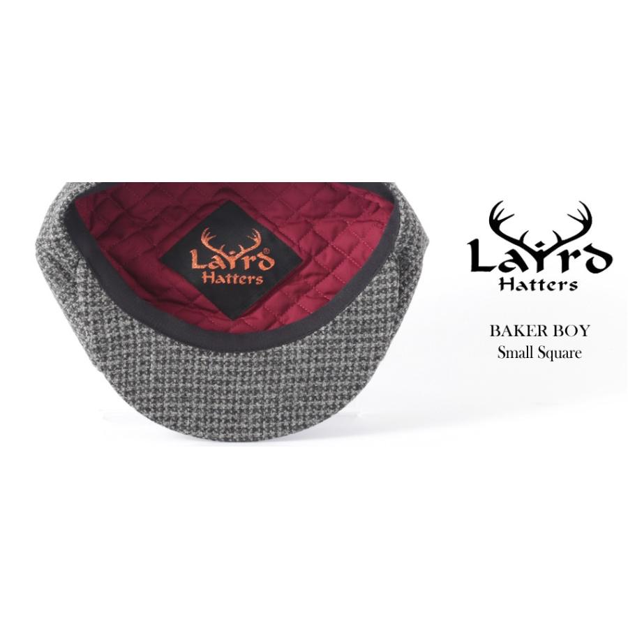 Laird Hatters メンズ キャスケット 英国製 ハンチング ウール ツイード ハンチング帽 レアードハッター Baker Boy Small Square グレー｜ukclozest｜02