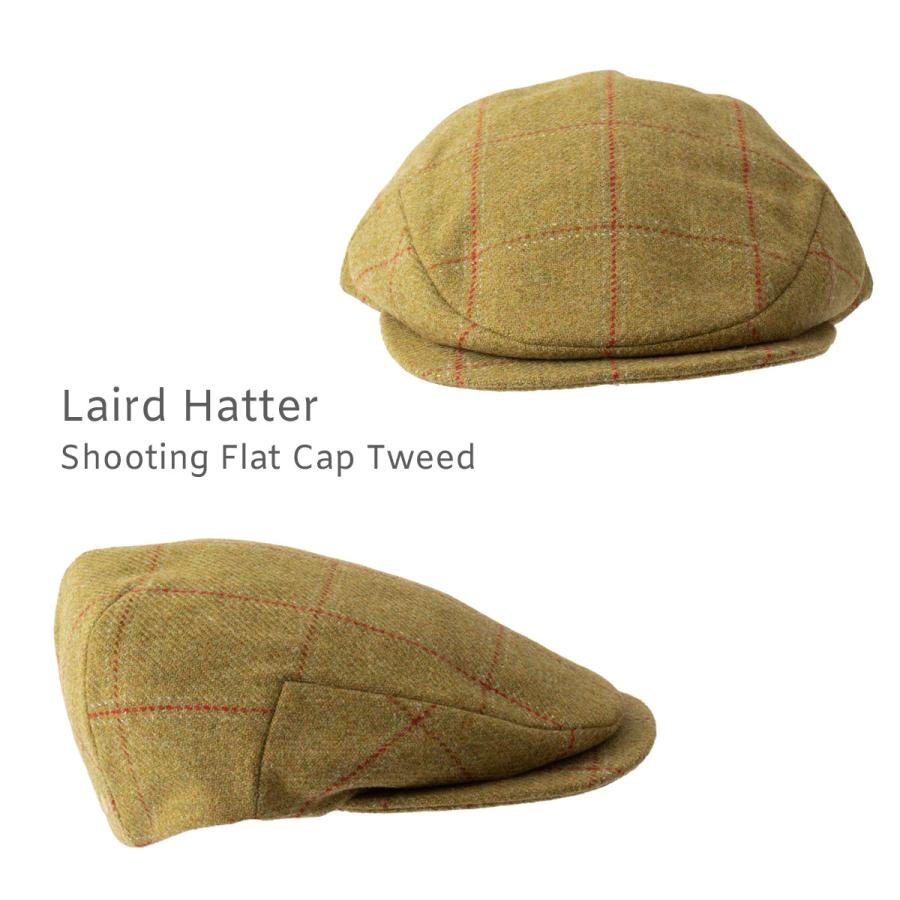 Laird Hatters メンズ キャスケット 英国製 ハンチング ウール ツイード ハンチング帽 チェック マスタード レアードハッター｜ukclozest｜05
