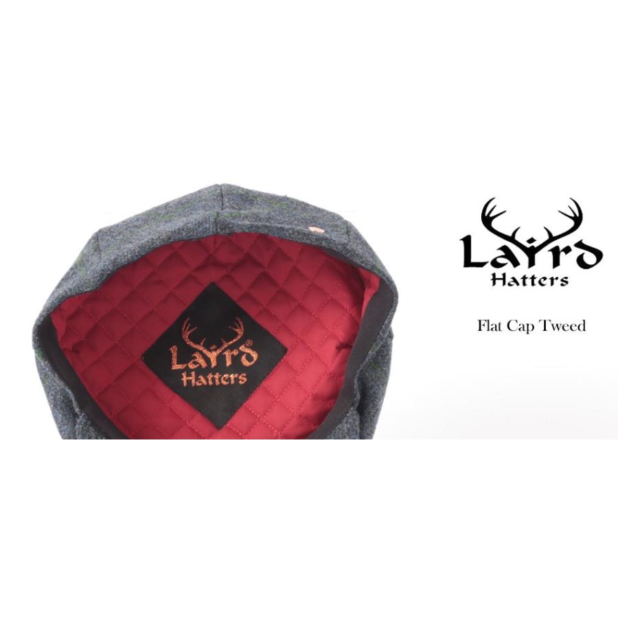 Laird Hatters メンズ キャスケット 英国製 ハンチング ウール ツイード ハンチング帽 レアードハッター Flat Cap Tweed ネイビー｜ukclozest｜02