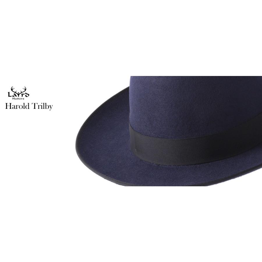 LGBルグランブルー⭐︎レア 00s サファリハット　美品　未使用に近い Laird Hatters メンズ トリルビーハット 英国製 ウールハット フェルト