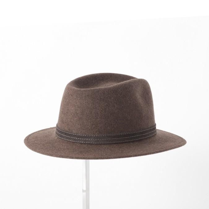 Laird Hatters メンズ フェドラハット 英国製 ウールハット フェルトハット レアードハッター Hunter Fedora 帽子 ブラウン レディース｜ukclozest｜03