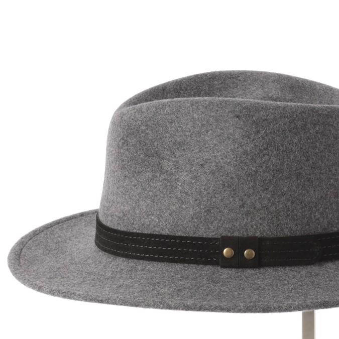 Laird Hatters メンズ フェドラハット 英国製 ウールハット フェルトハット レアードハッター Hunter Fedora 帽子 グレー レディース｜ukclozest｜06