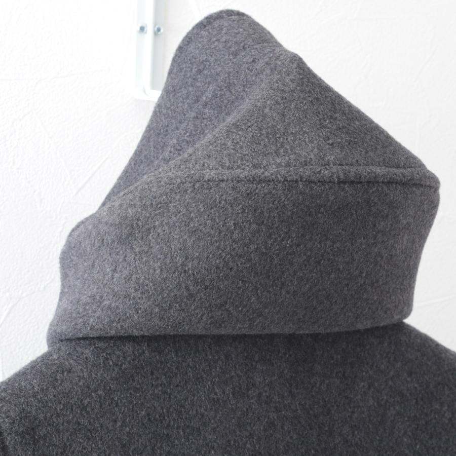 LONDON TRADITION メンズ スリムロングダッフルコート ミッドグレー