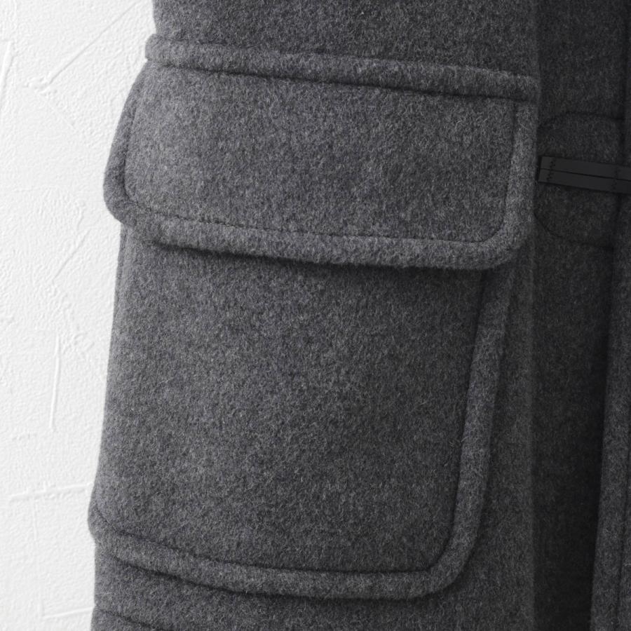 ロンドントラディション　英国製　ショートダッフル　チャコールグレー ロンドントラディション LONDON TRADITION ショート ダッフルコート