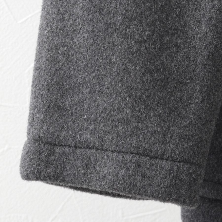 LONDON TRADITION メンズ スリムショートダッフルコート ミッドグレー