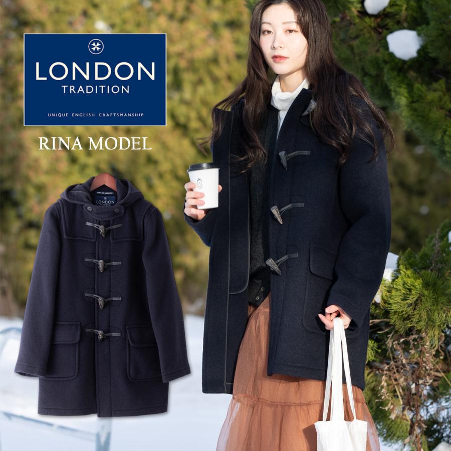 美品 LONDON Tradition ダッフルコート ネイビー LONDON TRADITION】 ダッフルコート ネイビー 40
