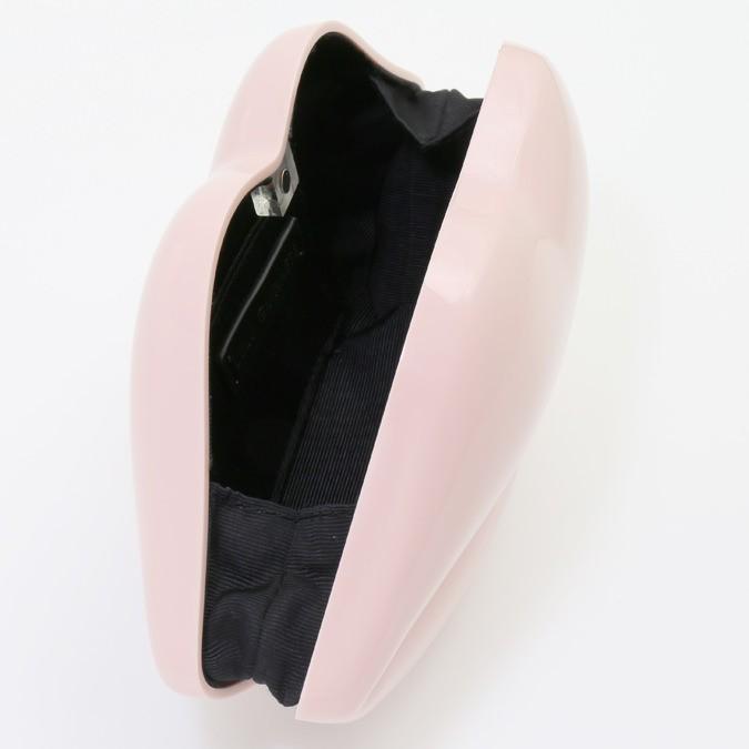 LULU GUINNESS（ルルギネス） クラッチバッグ Perspex Lips Dusty Pink