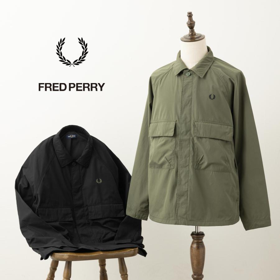 FRED PERRY（フレッドペリー） ラグランユーティリティオーバーシャツ 
