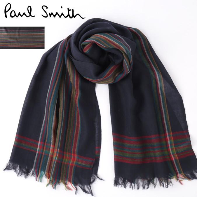 ポールスミス メンズ マフラー 大判 Paul Smith スカーフ ウール マルチボーダー 2色 ネイビー ブラック M1a 370e As04 クローゼスト 通販 Yahoo ショッピング