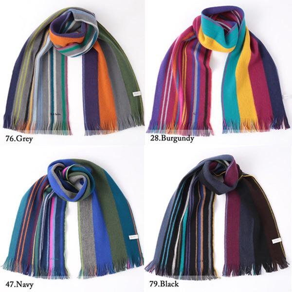 Paul Smith（ポール・スミス） マフラー リバーシブル スカーフ ウール