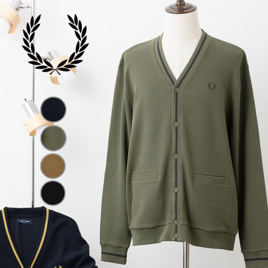 FRED Perry カーディガン！ FRED PERRY｜Vネック カーディガン “V-NECK CARDIGAN” k4121-ma - Piu