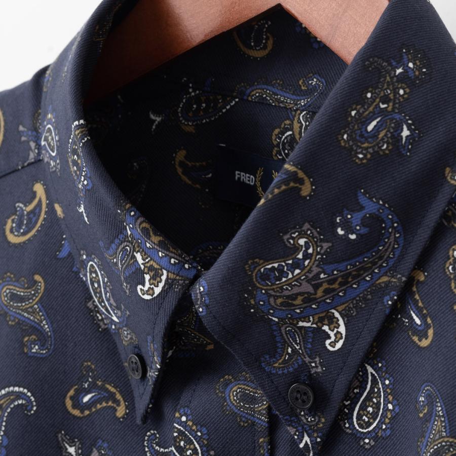 FRED PERRY（フレッドペリー） メンズ ペイズリープリントシャツ