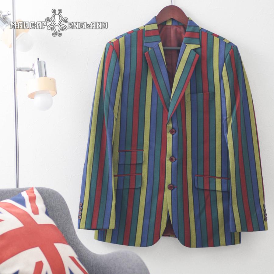 Madcap England ストライプジャケット モッズMAD3フレッドペリー Madcap England ストライプジャケット モッズMAD3フレッドペリー