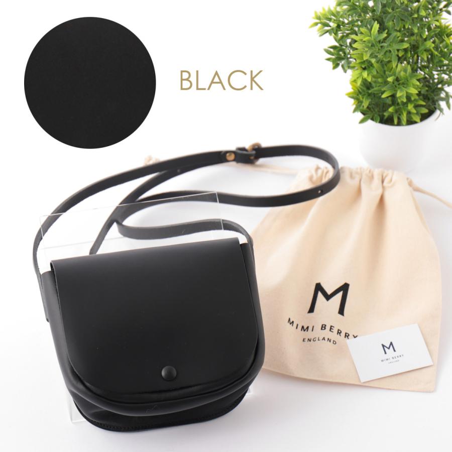 MIMI BERRY ミミベリー 正規品 本革レザー ショルダー バッグ BETH 英国製 MADE IN ENGLAND BLACK ...