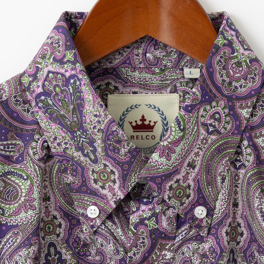 C.P. Company ワインレッド ペイズリー柄 長袖シャツ RELCO 長袖シャツ ペイズリー柄シャツ ペイズリー レルコ レトロ