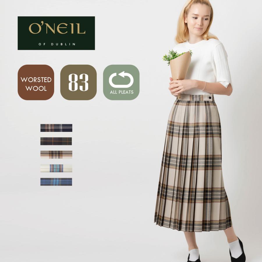 O'NEIL of DUBLIN OF ウーステッドウール 100% オールプリーツ O'NEIL of DUBLIN OF ウーステッドウール 100% オールプリーツ