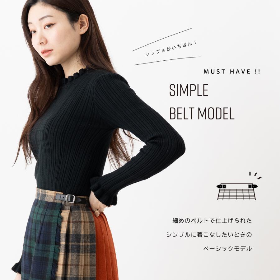 オニールオブダブリン グレンチェック プリーツキルトスカート リネン O'NEIL of DUBLIN（オニールオブダブリン） スカート リネン ミモレ