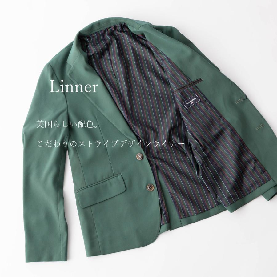 未使用 メンズ セットアップスーツ グリーン 44 WESTSEA セットアップ ノーカラージャケット スーツ メンズ