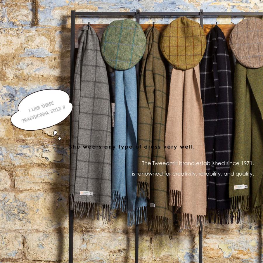TWEED MILL（ツイードミル） ラムウール マフラー 30×185cm スカーフ