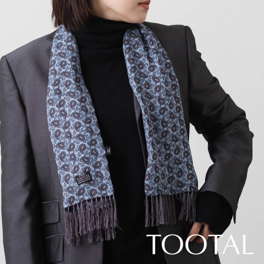 Tootal Scarf Vintage ユニセックス レーヨン スカーフ スチール Tootal Scarf Vintage ユニセックス レーヨン スカーフ スチール