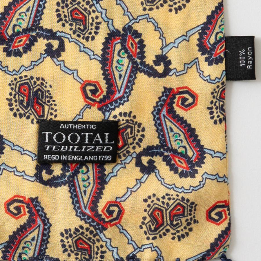 Tootal Scarf Tootal Vintage ユニセックス レーヨン スカーフ レモン