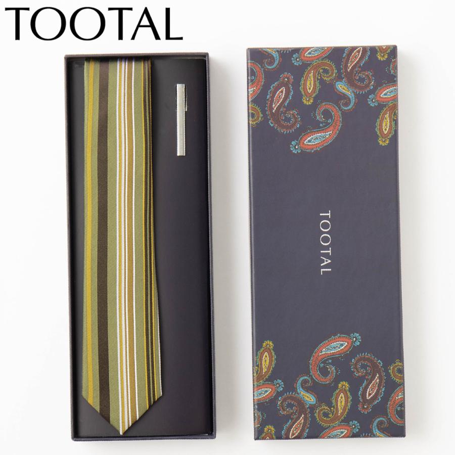 Tootal Scarf TOOTAL メンズ ネクタイピンギフトセット 100%上質シルク 