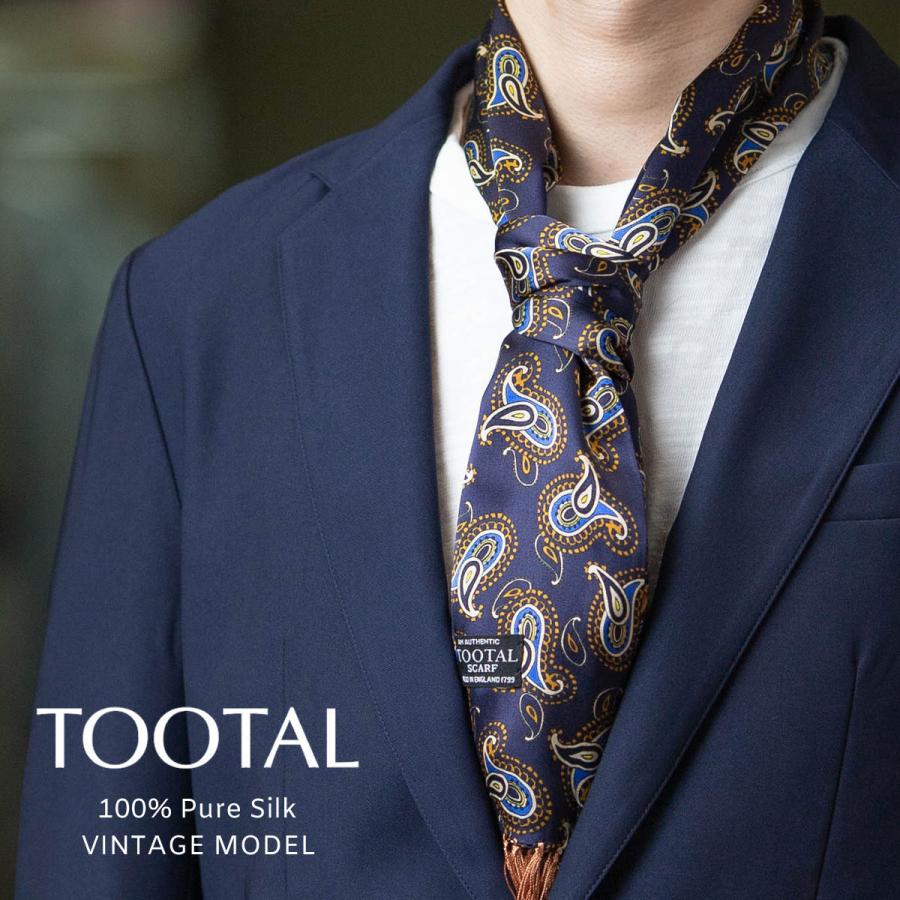 Tootal Vintage ユニセックス ピュアシルク スカーフ 値下げ トゥータル ヴィンテージモデル ヴィンテージ 公式通販 ワインレッド ジオメトリック