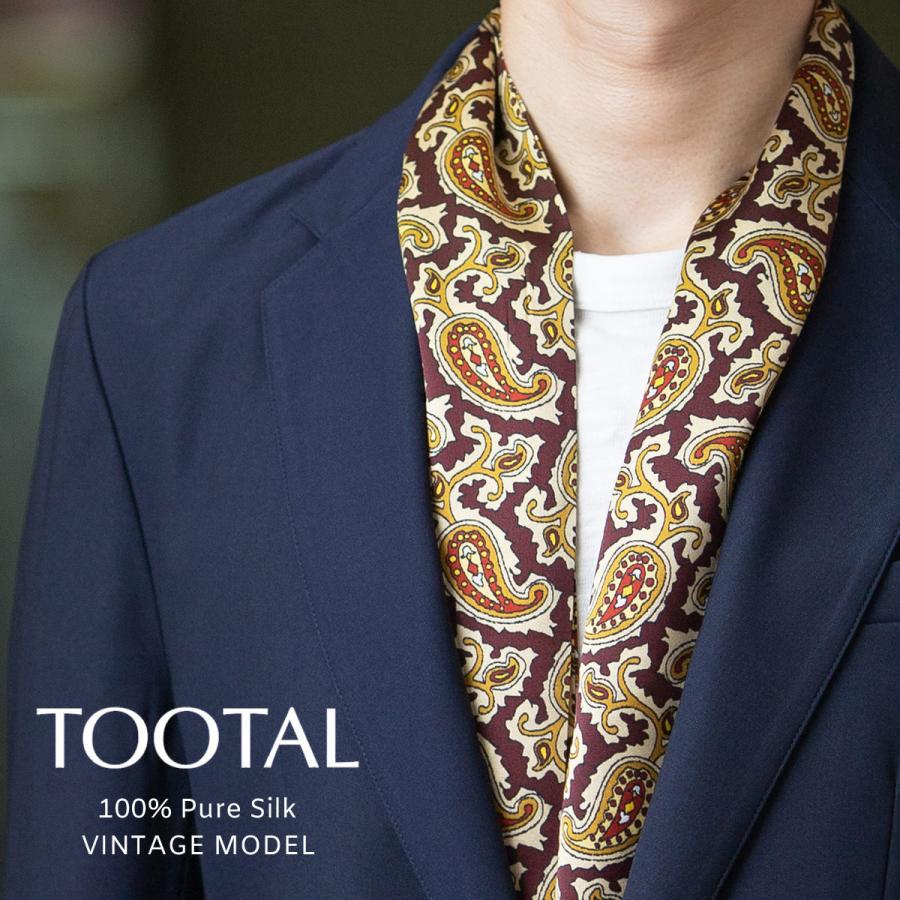 Tootal Scarf Tootal Vintage ユニセックス ピュアシルク スカーフ