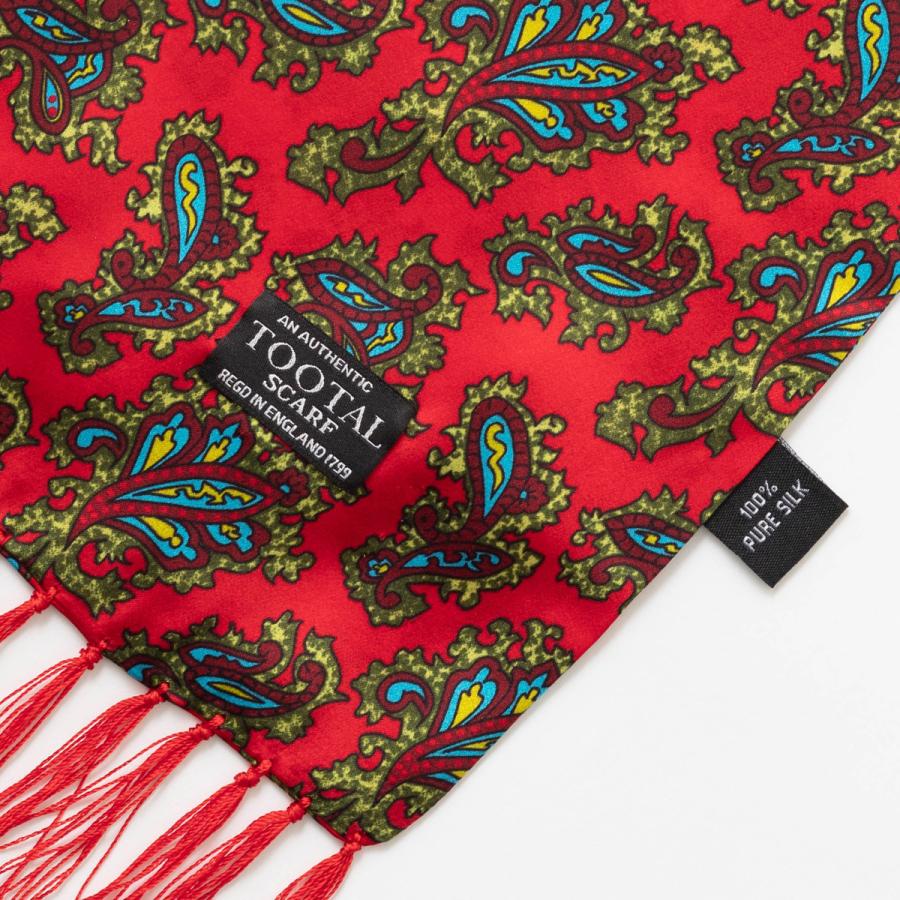 Tootal Scarf Vintage ユニセックス ピュアシルク スカーフ Tootal Scarf Vintage ユニセックス ピュアシルク スカーフ